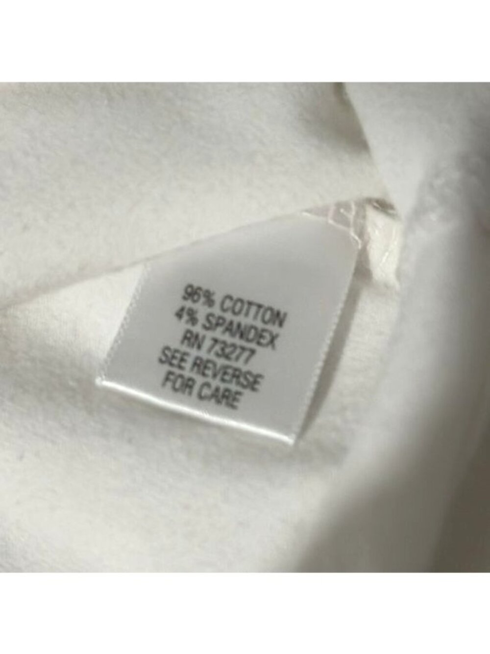 Womens White Zip-Up Jacket Croft & Barrow XL Cotton Blend Lightweight Hoodie - Picture 5 of 8